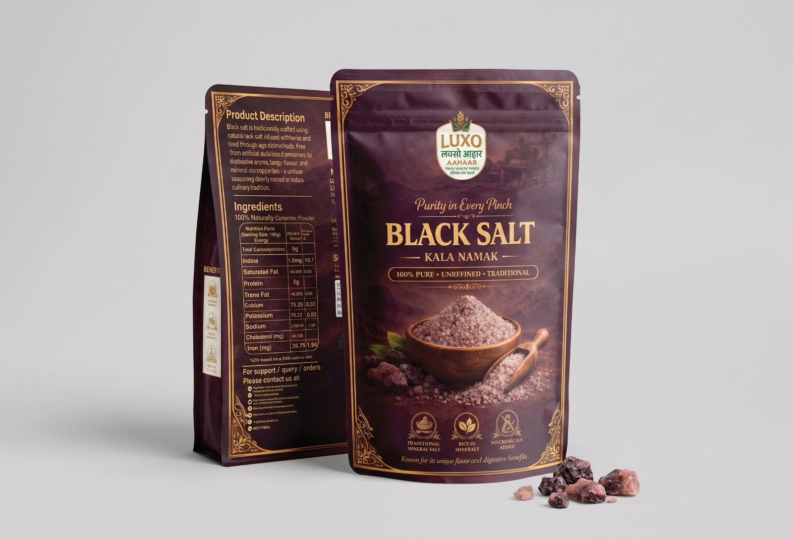 Luxo Aahaar Black Salt (Kala Namak) 