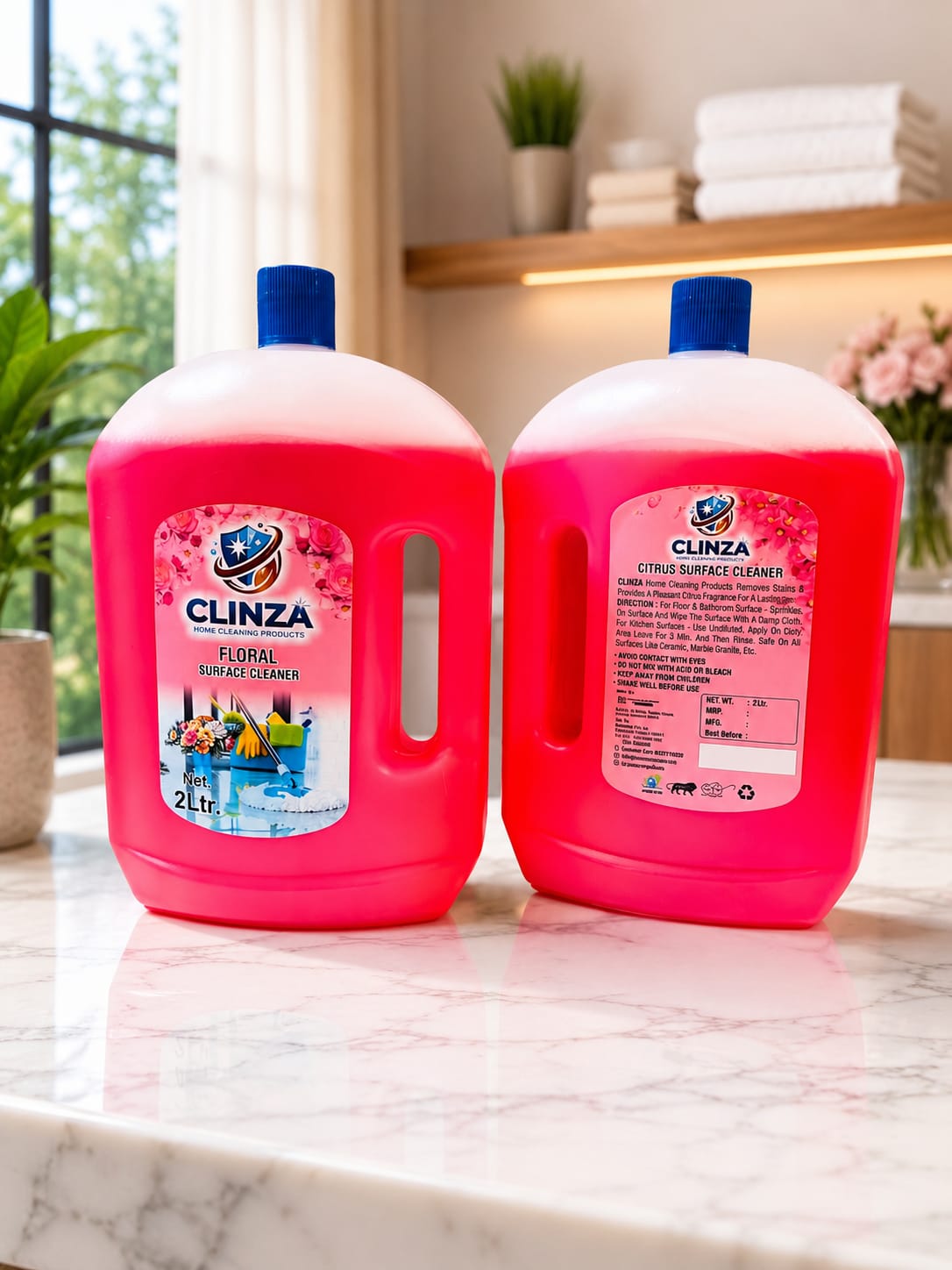 CLINZA FLORAL SURFACE CLEANER ROSE