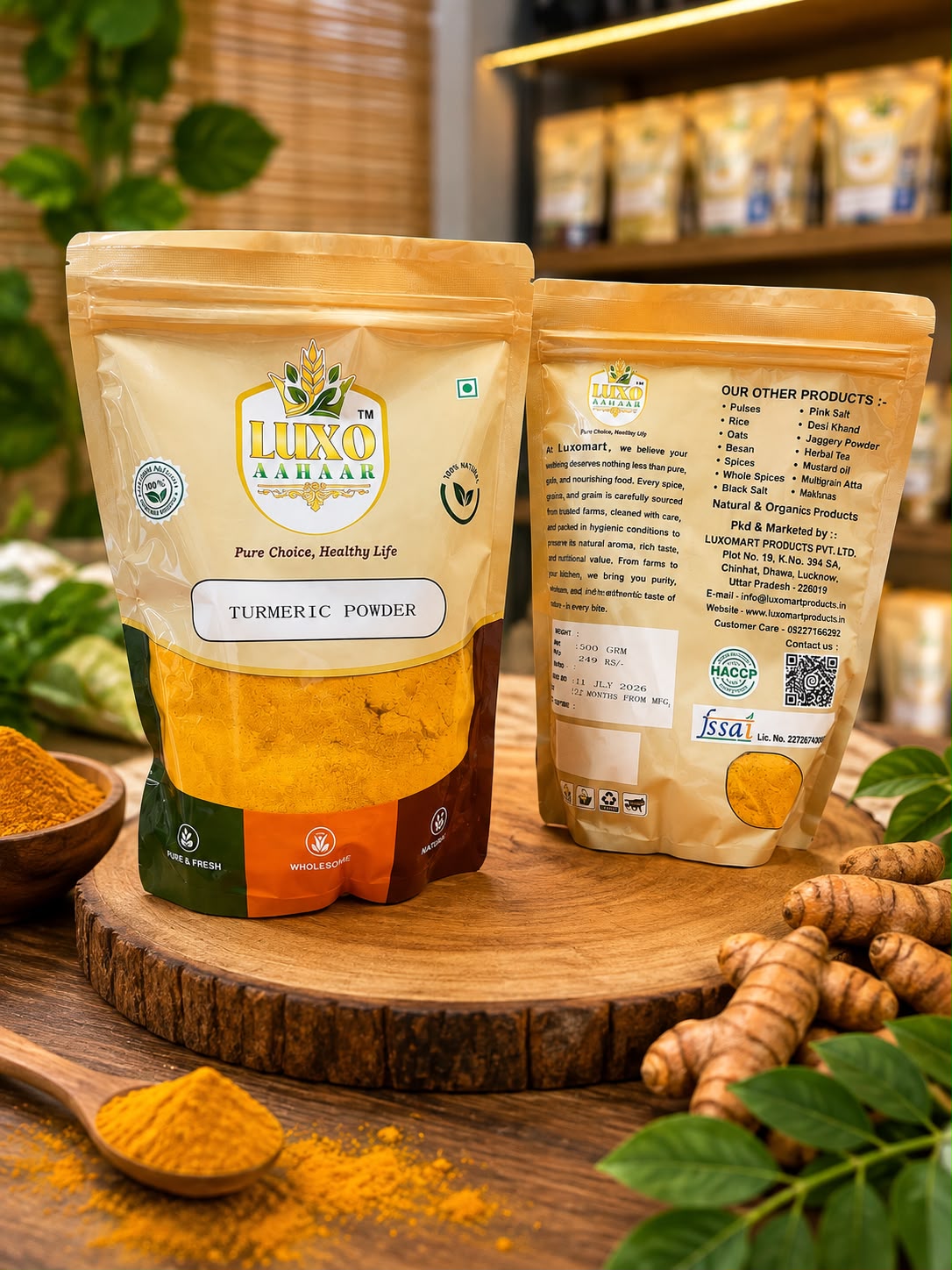 Luxo Aahaar Turmeric Powder (Haldi) 