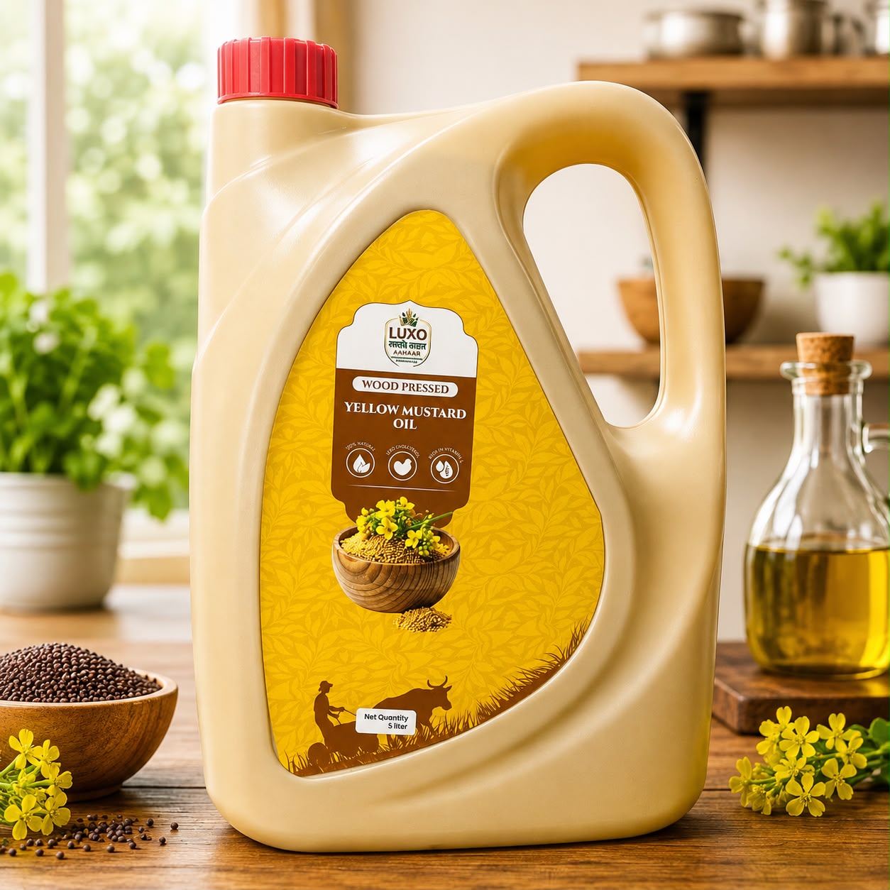 LUXO YELLOW MUSTARD OIL 5 LTR