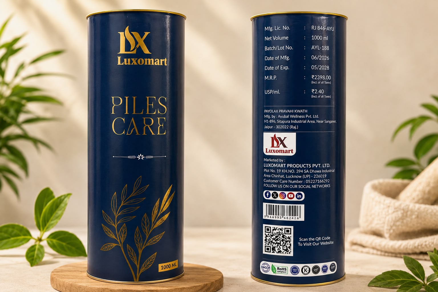LUXOMART PILES  CARE