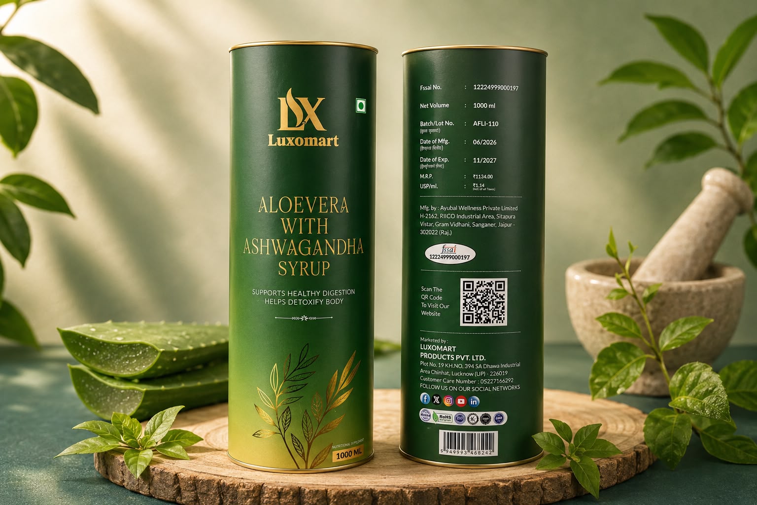 Aloevera with Ashwagandha Juice (1000 ML)